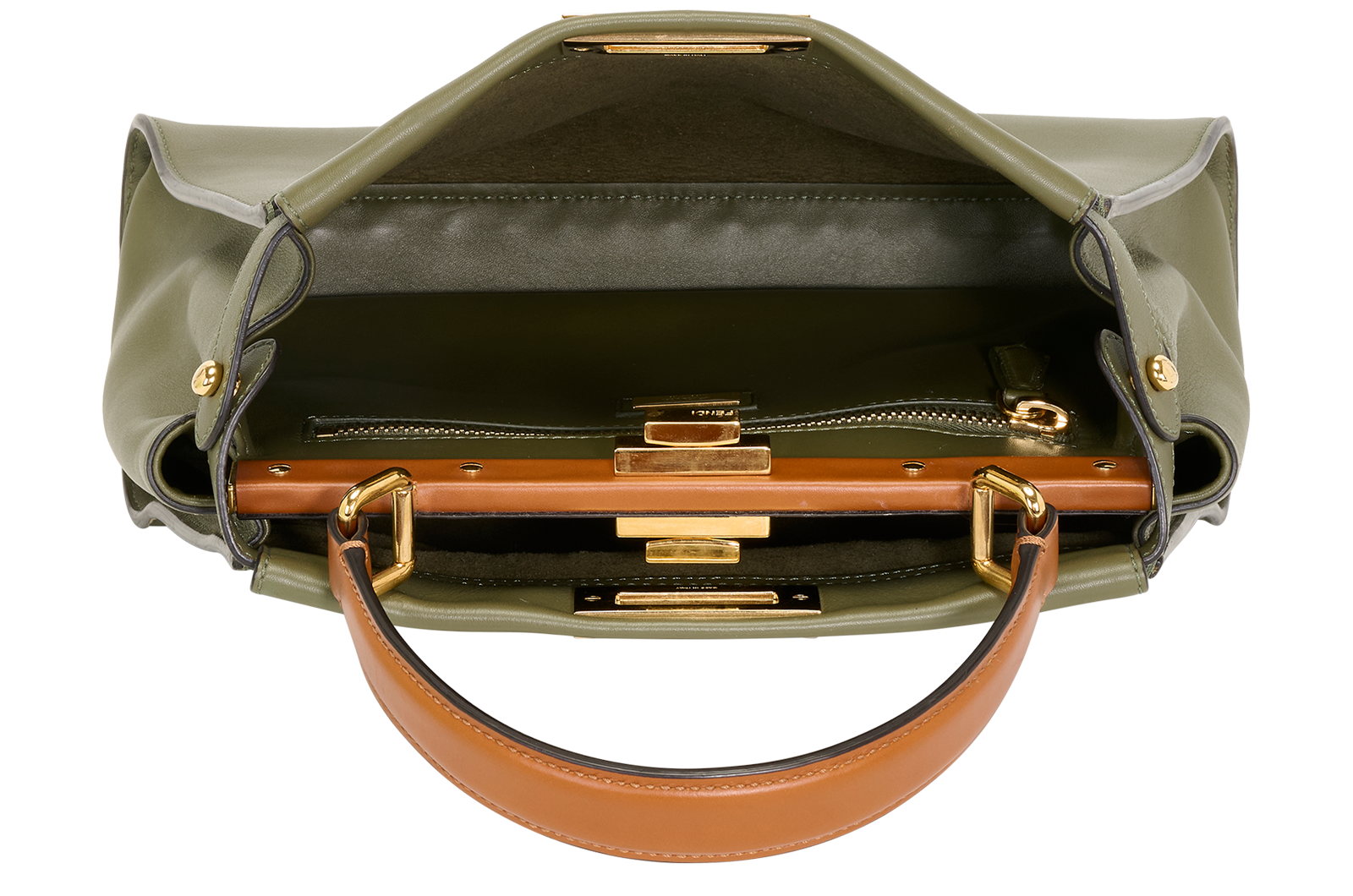 Medium Peekaboo, &pound;2,300, Handbags, Green, Leather, Other view